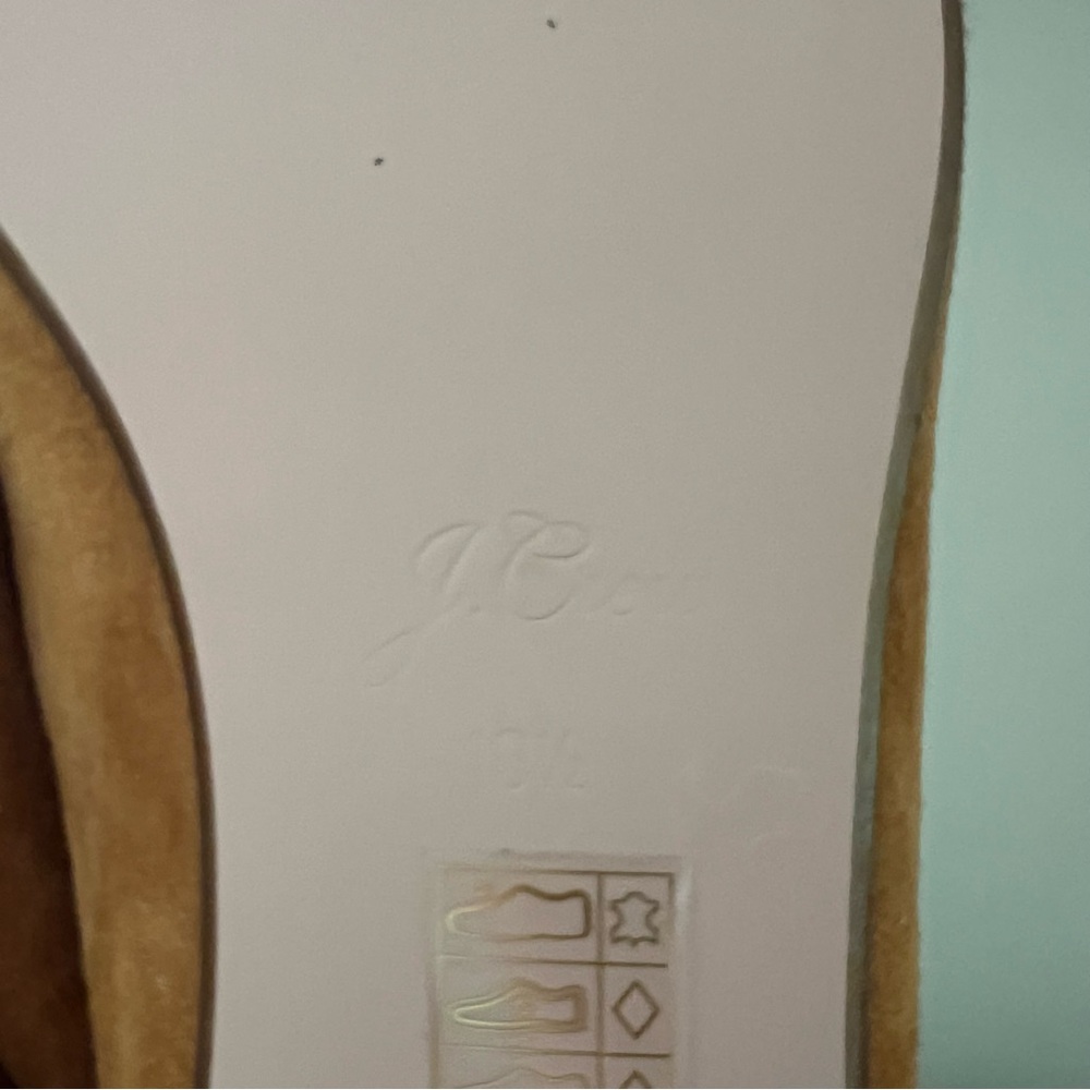 J. Crew Women's Suede Smoking Loafers in Camel - Picture 6 of 9
